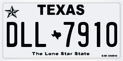 TX license plate DLL7910