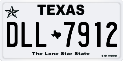 TX license plate DLL7912