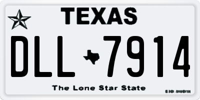 TX license plate DLL7914