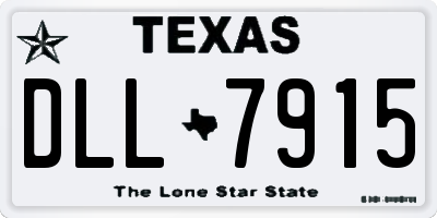 TX license plate DLL7915