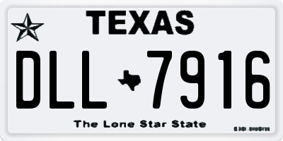 TX license plate DLL7916