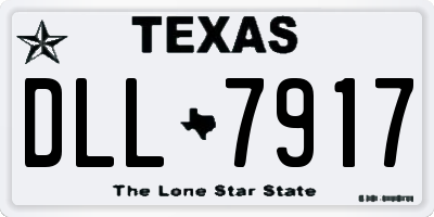 TX license plate DLL7917