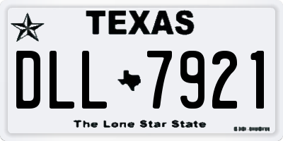 TX license plate DLL7921