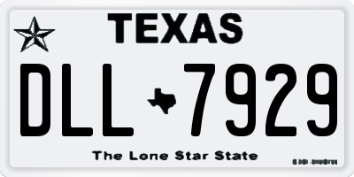 TX license plate DLL7929