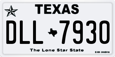 TX license plate DLL7930