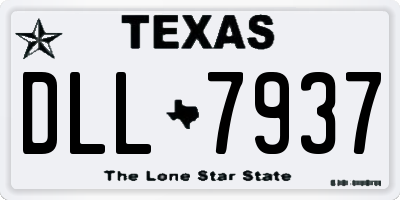 TX license plate DLL7937