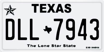 TX license plate DLL7943