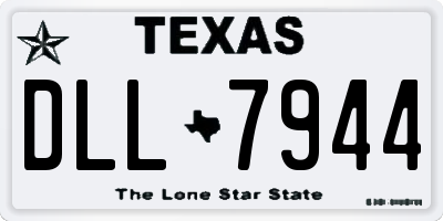 TX license plate DLL7944
