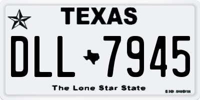 TX license plate DLL7945