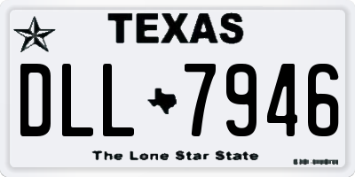 TX license plate DLL7946