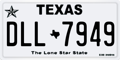 TX license plate DLL7949