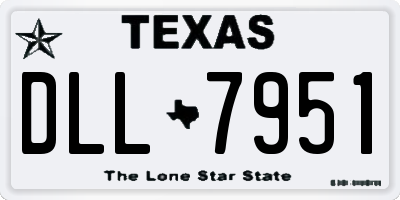 TX license plate DLL7951