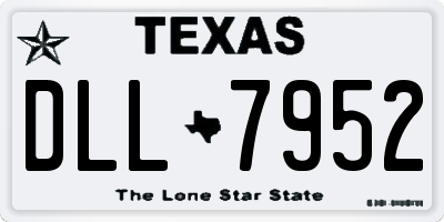 TX license plate DLL7952