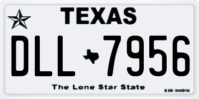 TX license plate DLL7956