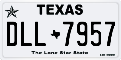 TX license plate DLL7957