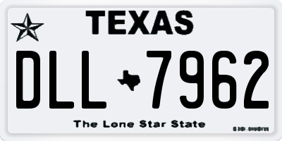 TX license plate DLL7962