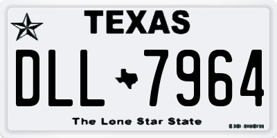 TX license plate DLL7964