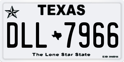 TX license plate DLL7966