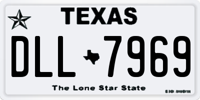 TX license plate DLL7969