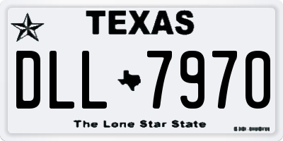 TX license plate DLL7970