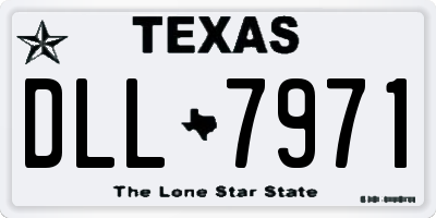 TX license plate DLL7971