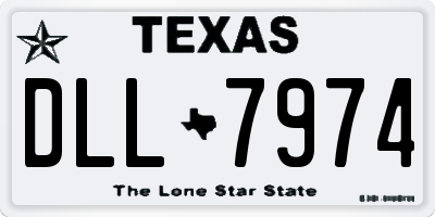 TX license plate DLL7974