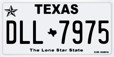 TX license plate DLL7975