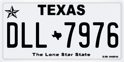 TX license plate DLL7976