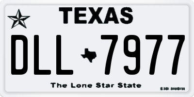 TX license plate DLL7977