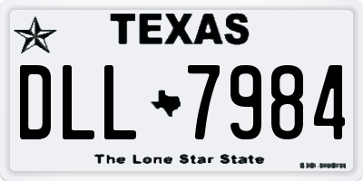 TX license plate DLL7984