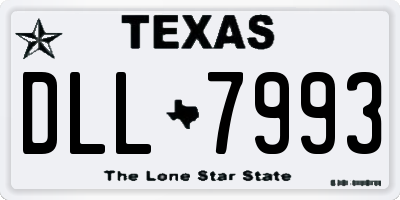 TX license plate DLL7993