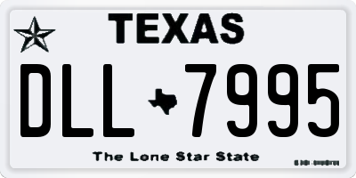 TX license plate DLL7995