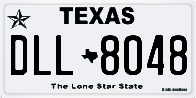 TX license plate DLL8048