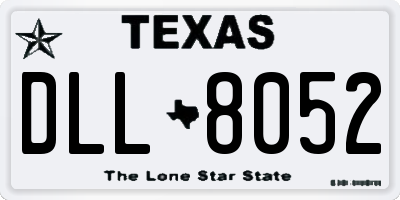 TX license plate DLL8052