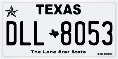 TX license plate DLL8053