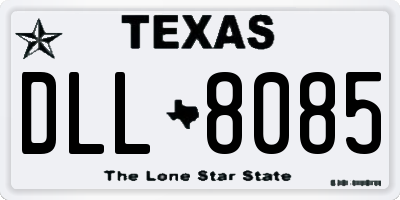 TX license plate DLL8085