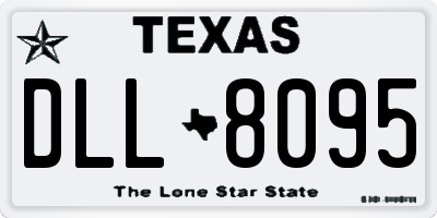 TX license plate DLL8095