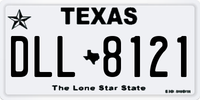 TX license plate DLL8121