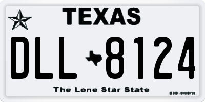 TX license plate DLL8124
