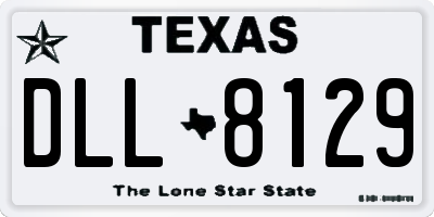 TX license plate DLL8129