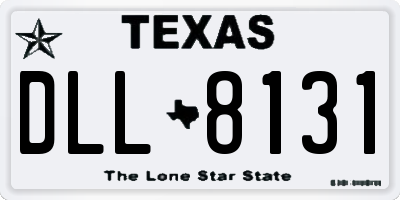 TX license plate DLL8131