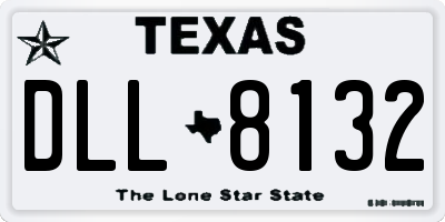 TX license plate DLL8132