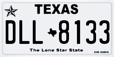 TX license plate DLL8133