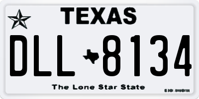 TX license plate DLL8134