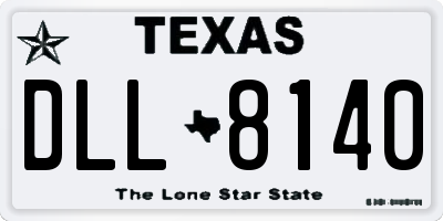TX license plate DLL8140