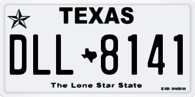 TX license plate DLL8141