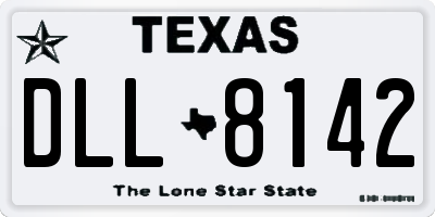 TX license plate DLL8142