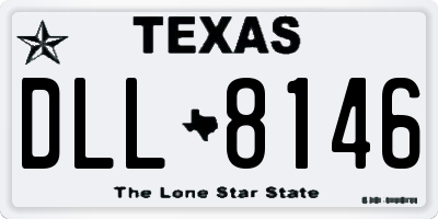 TX license plate DLL8146