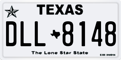 TX license plate DLL8148