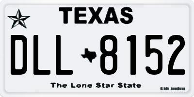 TX license plate DLL8152